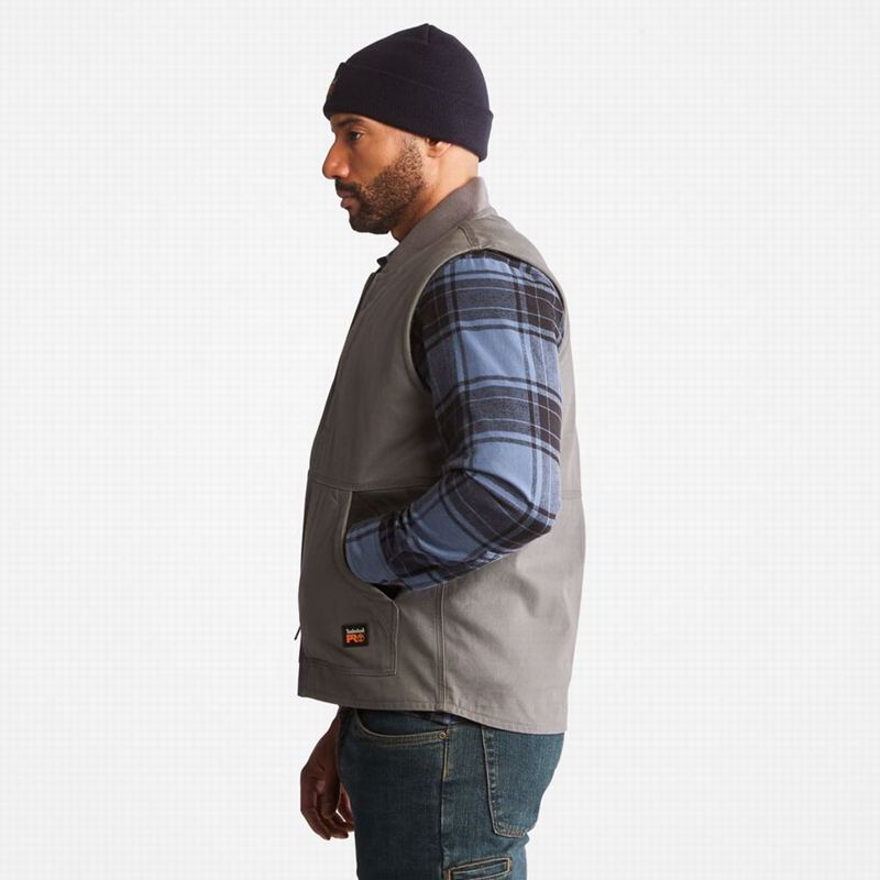 Timberland PRO Gritman Lined Canvas Prsluk Sive | 28640514