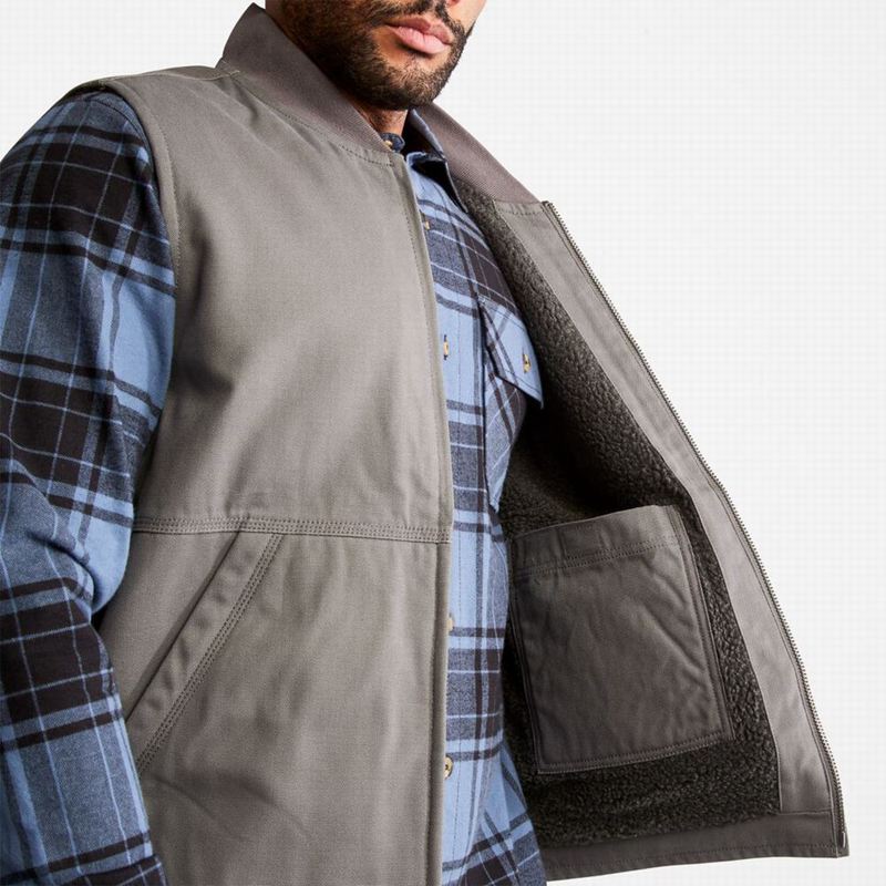 Timberland PRO Gritman Lined Canvas Prsluk Sive | 28640514