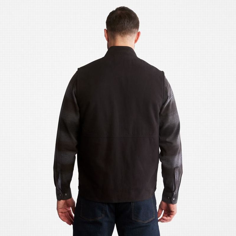 Timberland PRO Gritman Lined Canvas Prsluk Crne | 97933694