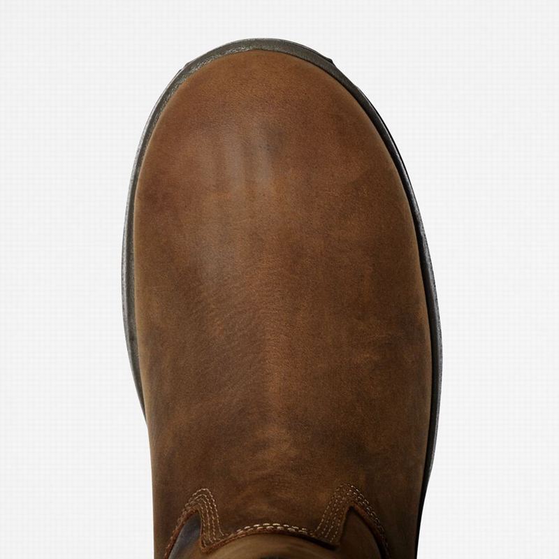 Timberland PRO Helix HD Pull On Composite Toe Waterproof Radne Čizme Smeđe | 11366482