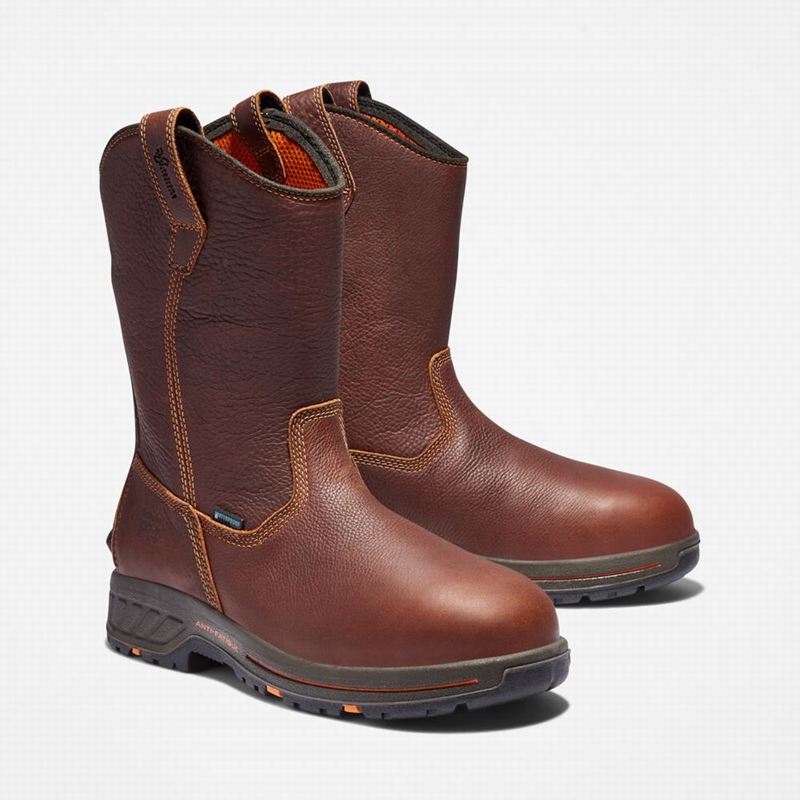 Timberland PRO Helix HD Pull On Waterproof Radne Čizme Bordo | 30813598