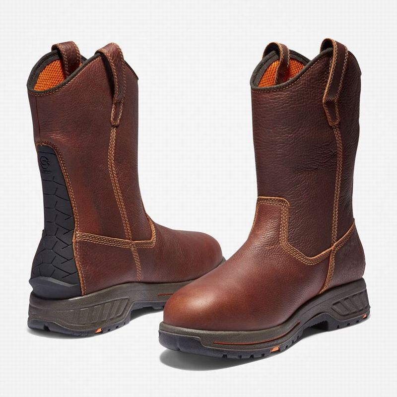 Timberland PRO Helix HD Pull On Waterproof Radne Čizme Bordo | 30813598