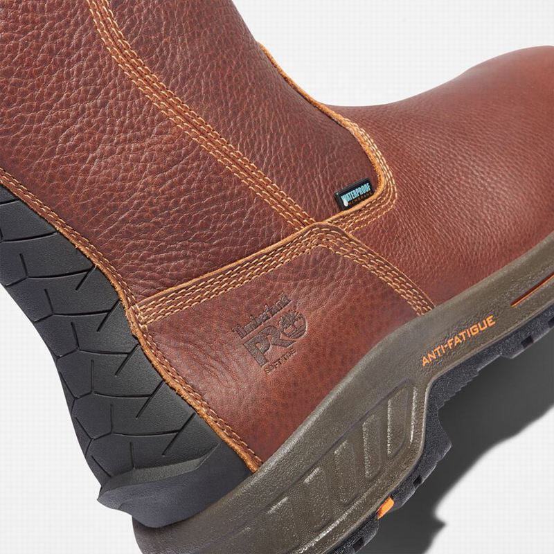 Timberland PRO Helix HD Pull On Waterproof Radne Čizme Bordo | 30813598