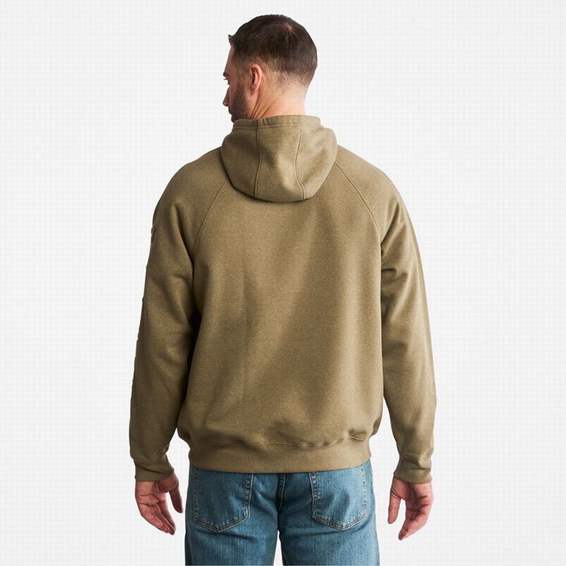 Timberland PRO Hood Honcho Sport Embossed Logo Pullover Majica S Kapuljačom Maslinasto Zelene | 2599479