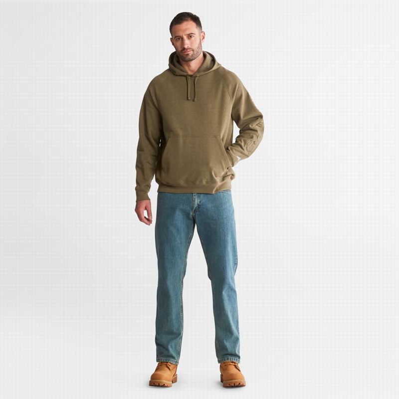 Timberland PRO Hood Honcho Sport Embossed Logo Pullover Majica S Kapuljačom Maslinasto Zelene | 2599479