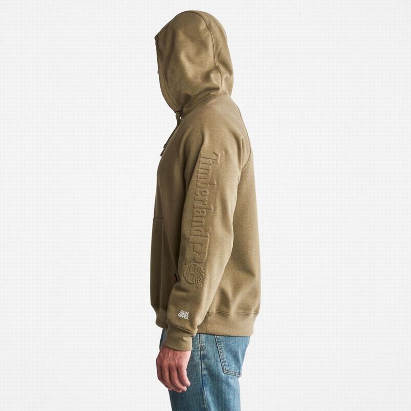 Timberland PRO Hood Honcho Sport Embossed Logo Pullover Majica S Kapuljačom Maslinasto Zelene | 2599479