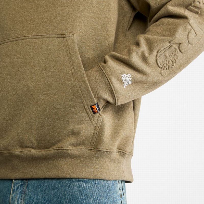 Timberland PRO Hood Honcho Sport Embossed Logo Pullover Majica S Kapuljačom Maslinasto Zelene | 2599479
