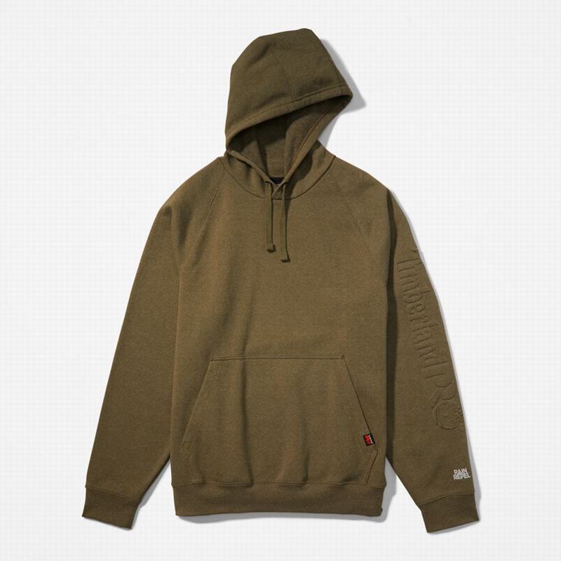 Timberland PRO Hood Honcho Sport Embossed Logo Pullover Majica S Kapuljačom Maslinasto Zelene | 2599479