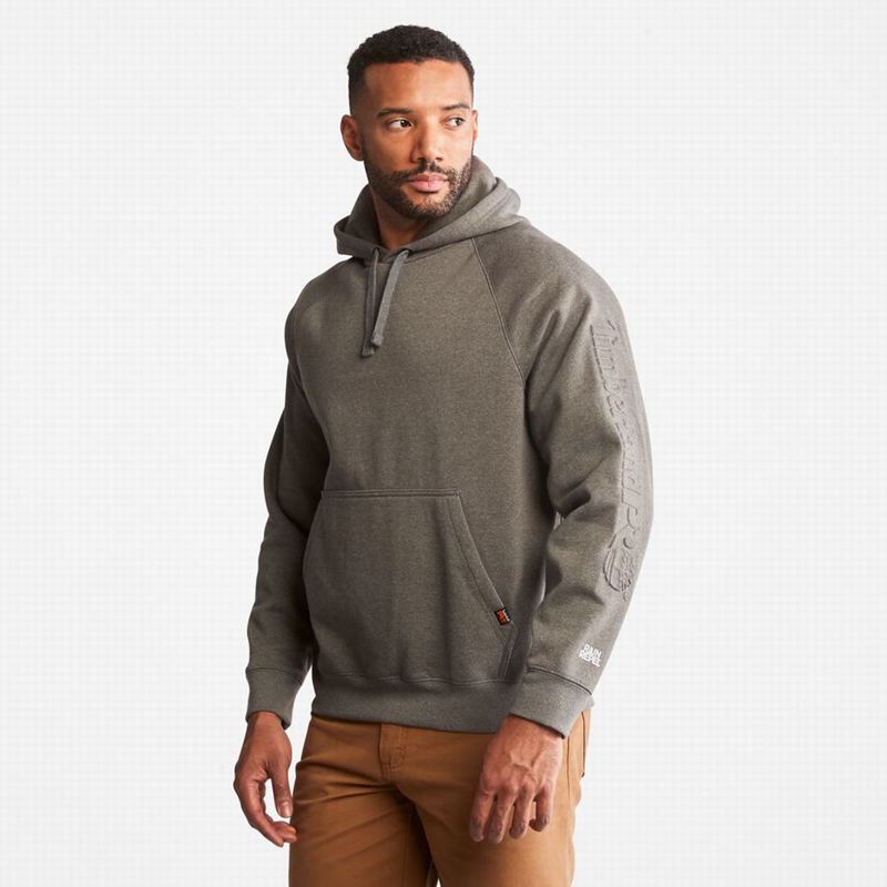 Timberland PRO Hood Honcho Sport Embossed Logo Pullover Majica S Kapuljačom Sive | 2978148