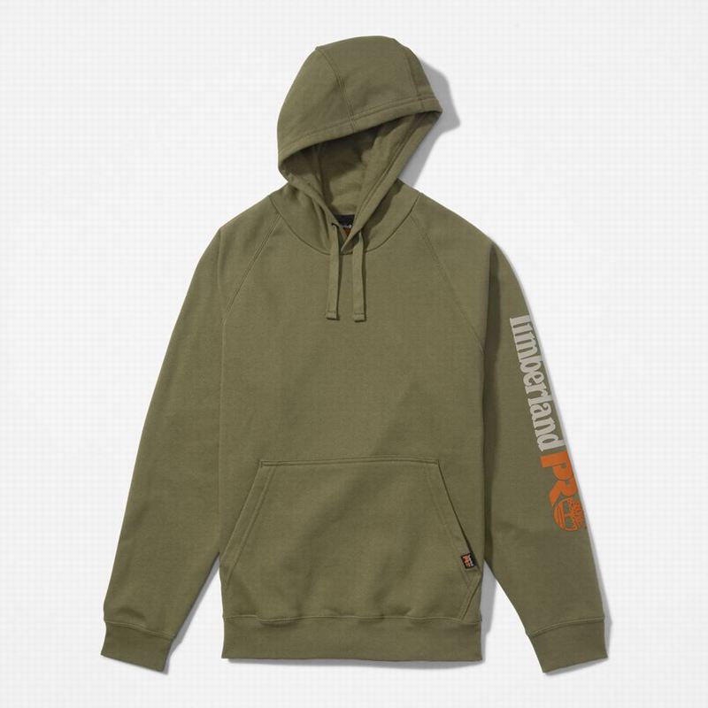 Timberland PRO Hood Honcho Sport Pullover Majica S Kapuljačom Maslinasto Zelene | 95726644