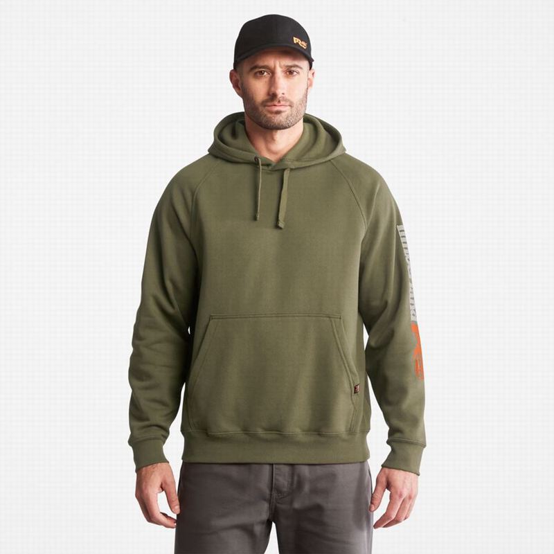 Timberland PRO Hood Honcho Sport Pullover Majica S Kapuljačom Maslinasto Zelene | 95726644
