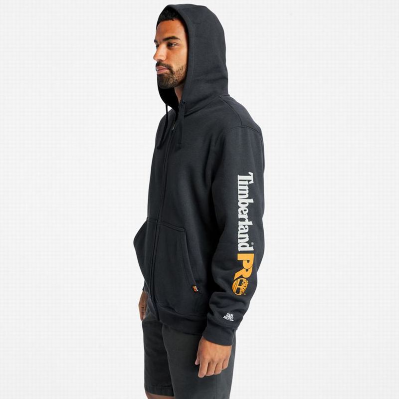 Timberland PRO Hood Honcho Sport Zip-Front Majica S Kapuljačom Crne | 10478450