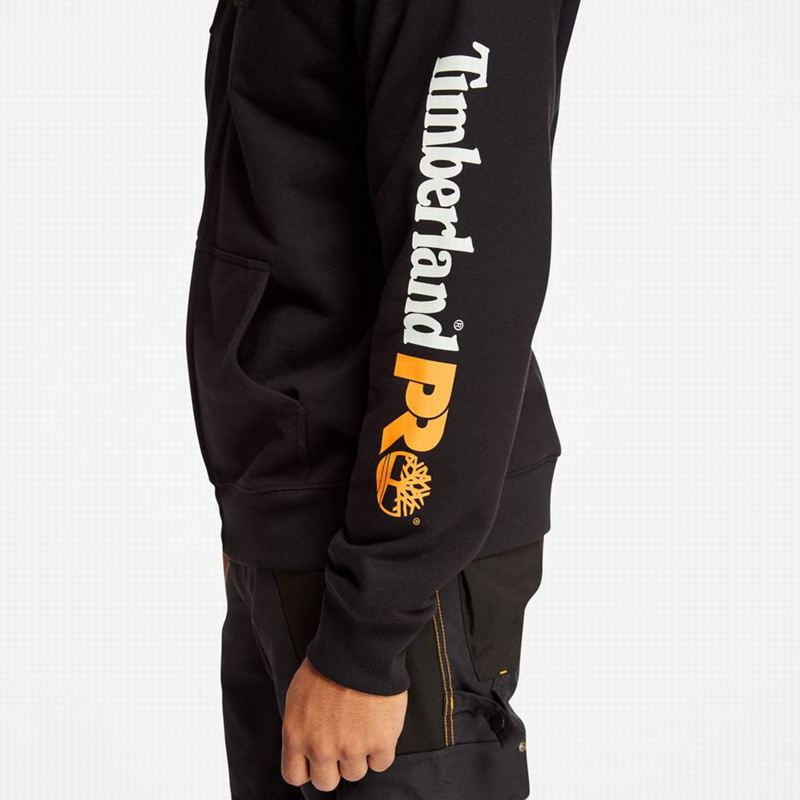 Timberland PRO Hood Honcho Sport Zip-Front Majica S Kapuljačom Crne | 10478450