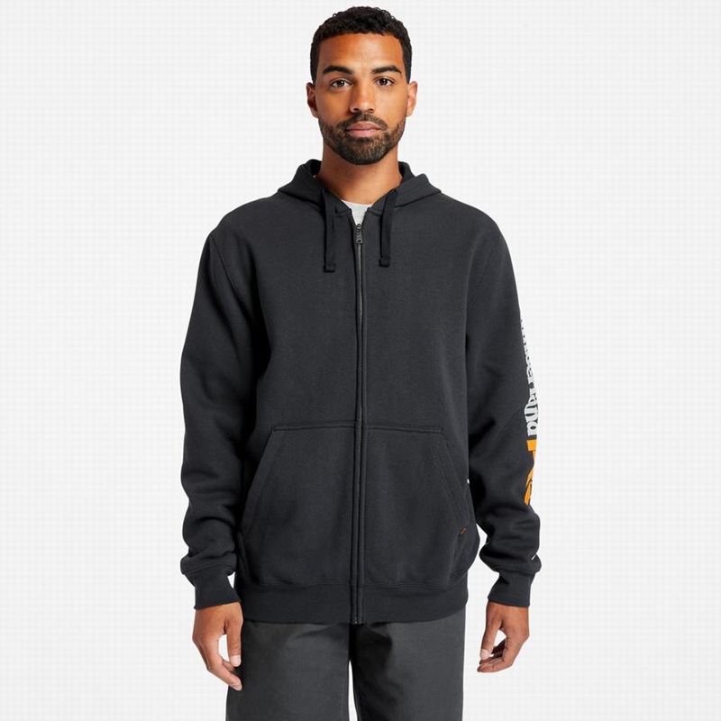 Timberland PRO Hood Honcho Sport Zip-Front Majica S Kapuljačom Crne | 10478450