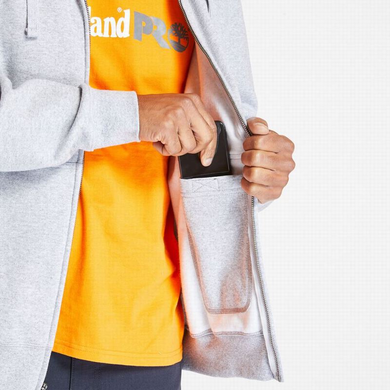 Timberland PRO Hood Honcho Sport Zip-Front Majica S Kapuljačom Sive | 19481837