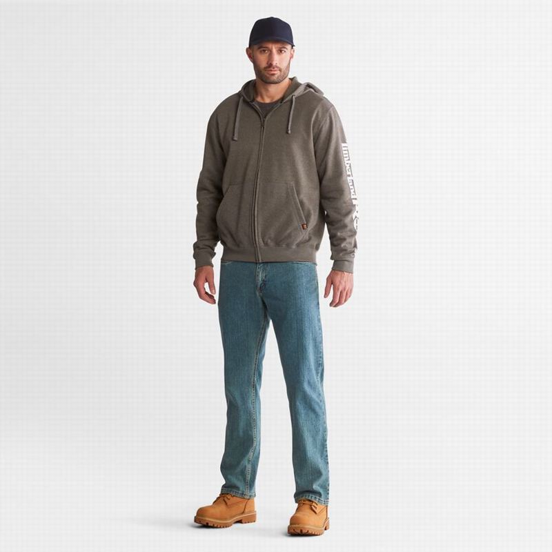 Timberland PRO Hood Honcho Sport Zip-Front Majica S Kapuljačom Bijele | 37868602