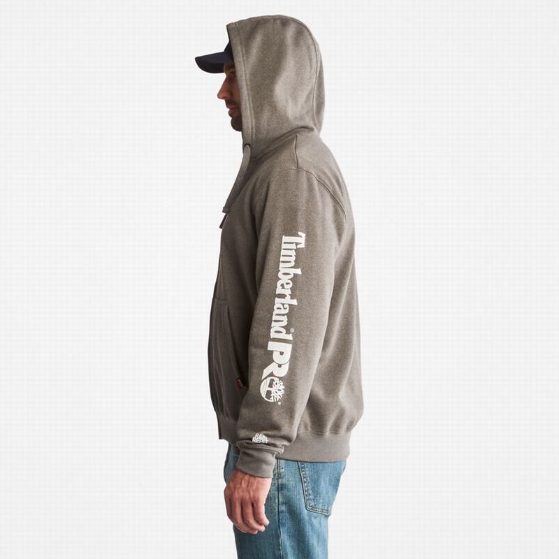 Timberland PRO Hood Honcho Sport Zip-Front Majica S Kapuljačom Bijele | 37868602