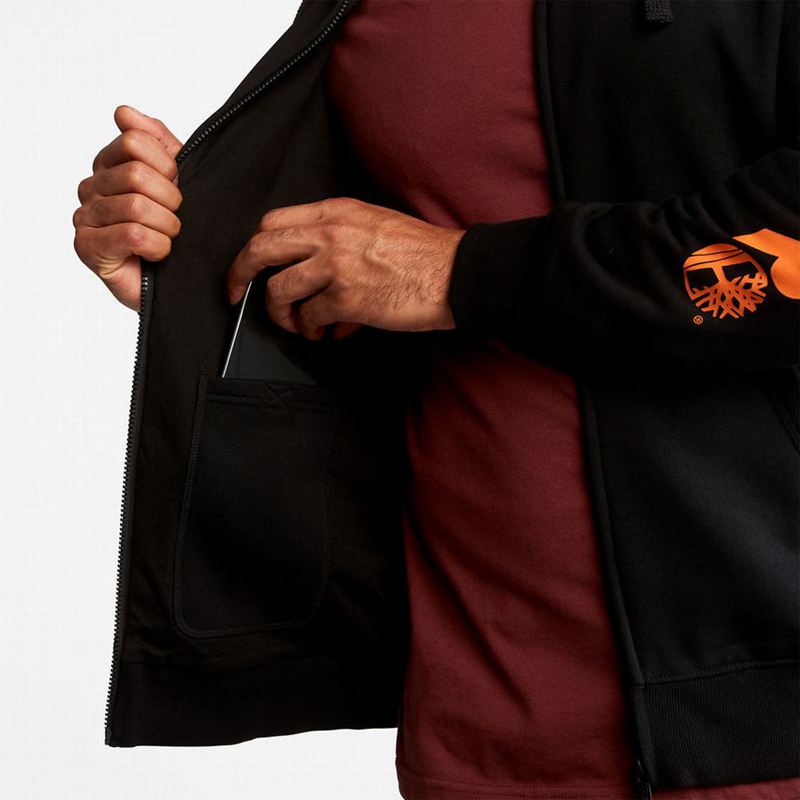 Timberland PRO Hood Honcho Zip Dukserice Crne | 83871010