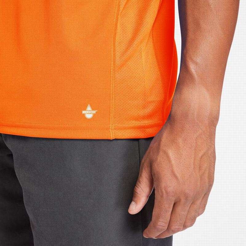 Timberland PRO Textured Graficke Short-Sleeve Majice Narančaste | 97658827
