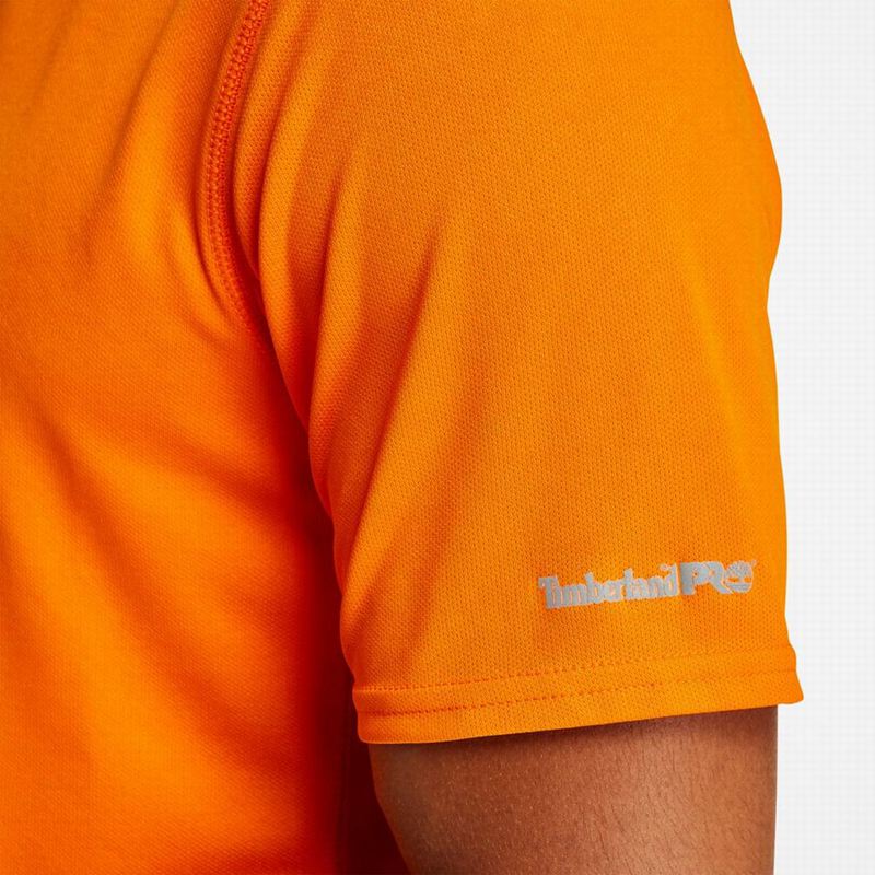 Timberland PRO Textured Graficke Short-Sleeve Majice Narančaste | 97658827