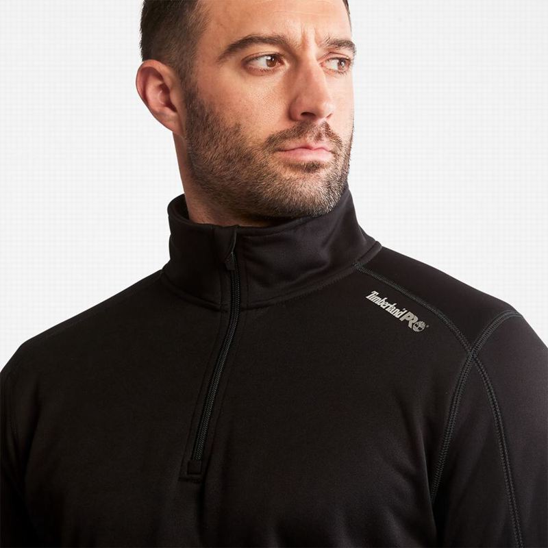Timberland PRO Understory Quarter-Zip Fleece Dugi Rukav Crne | 22683910