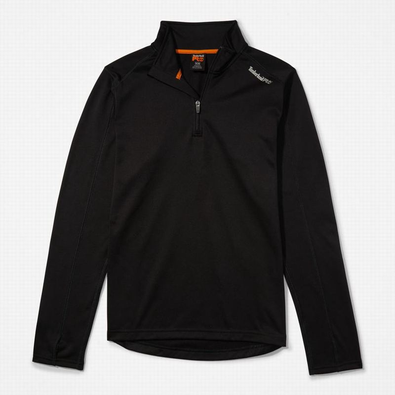 Timberland PRO Understory Quarter-Zip Fleece Dugi Rukav Crne | 22683910