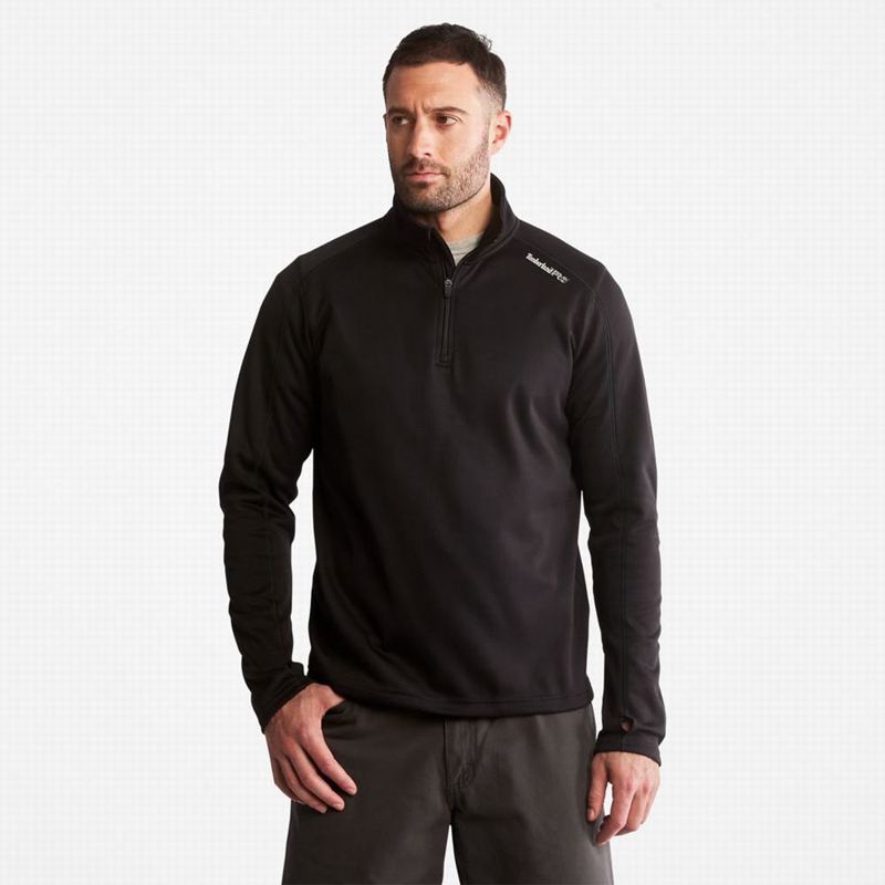 Timberland PRO Understory Quarter-Zip Fleece Dugi Rukav Crne | 22683910