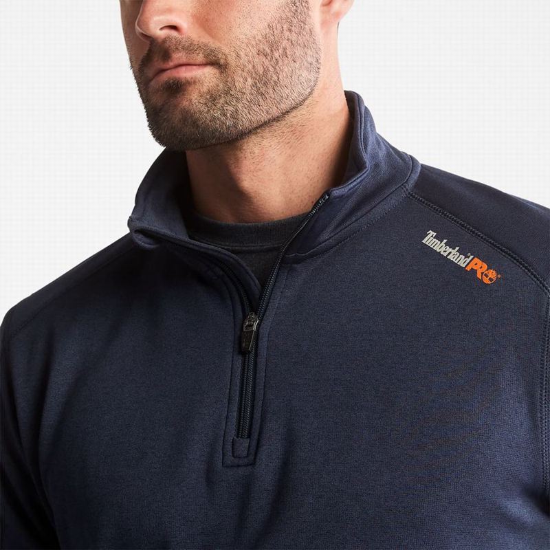 Timberland PRO Understory Quarter-Zip Fleece Dugi Rukav Tamnoplave | 68222227