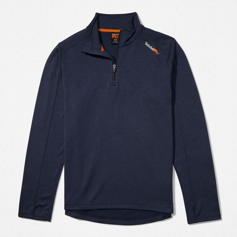 Timberland PRO Understory Quarter-Zip Fleece Dugi Rukav Tamnoplave | 68222227