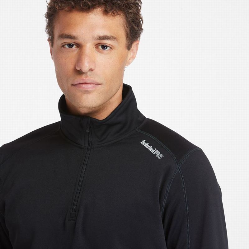 Timberland PRO Understory Quarter-Zip Fleece Dugi Rukav Crne | 76986036