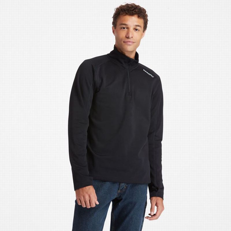 Timberland PRO Understory Quarter-Zip Fleece Dugi Rukav Crne | 76986036