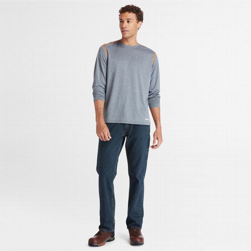 Timberland PRO Wicking Good Short-Sleeve Dugi Rukav Sive | 51760807