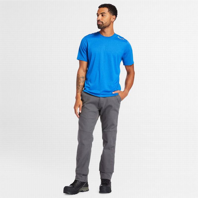 Timberland PRO Wicking Good Short-Sleeve Majice Plave | 76964730