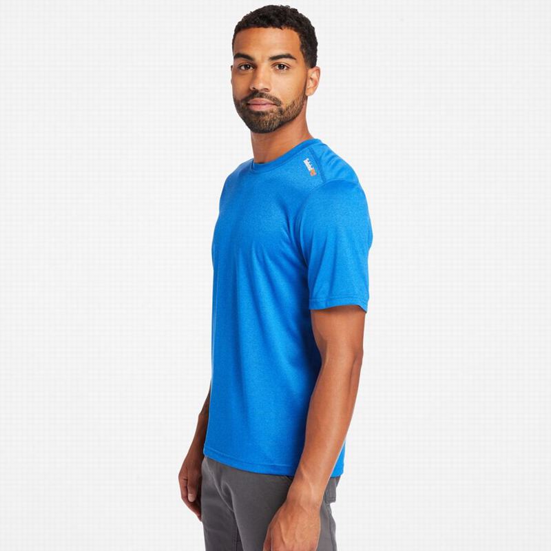 Timberland PRO Wicking Good Short-Sleeve Majice Plave | 76964730