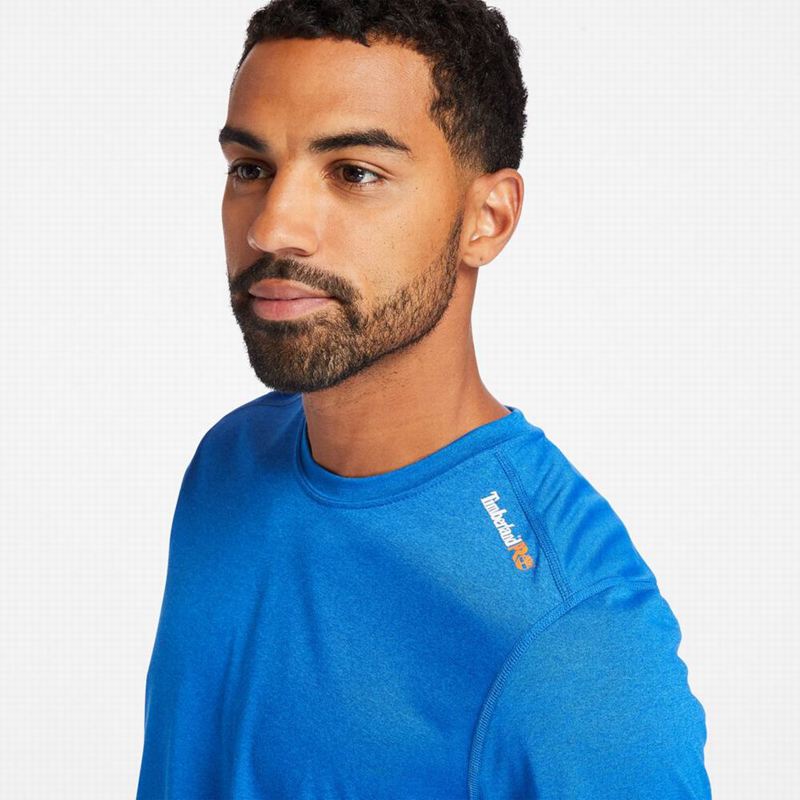 Timberland PRO Wicking Good Short-Sleeve Majice Plave | 76964730