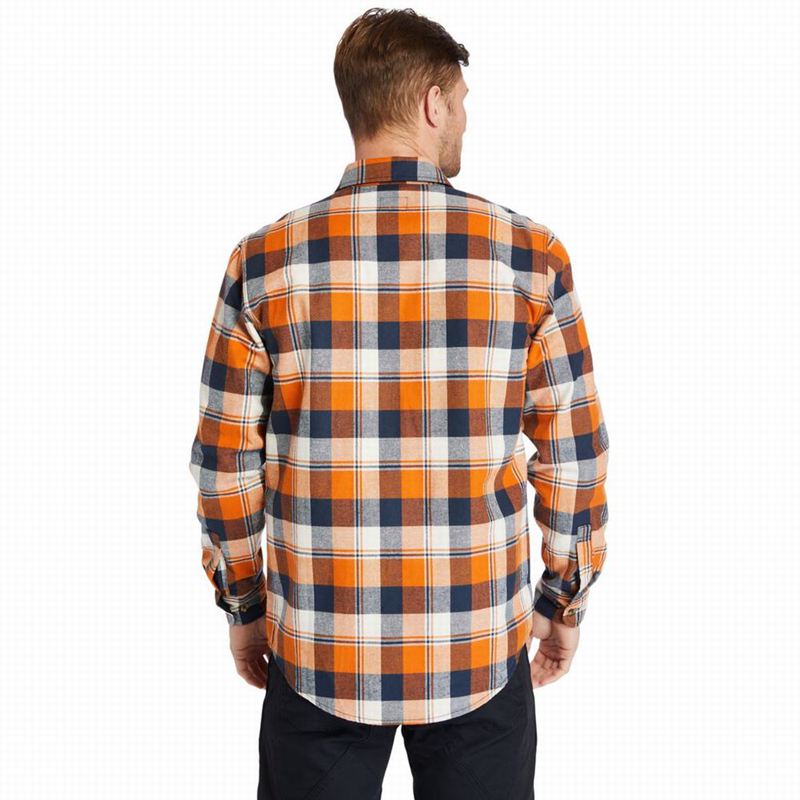Timberland PRO Woodfort Heavyweight Flannel Work Košulje Narančaste | 18222099