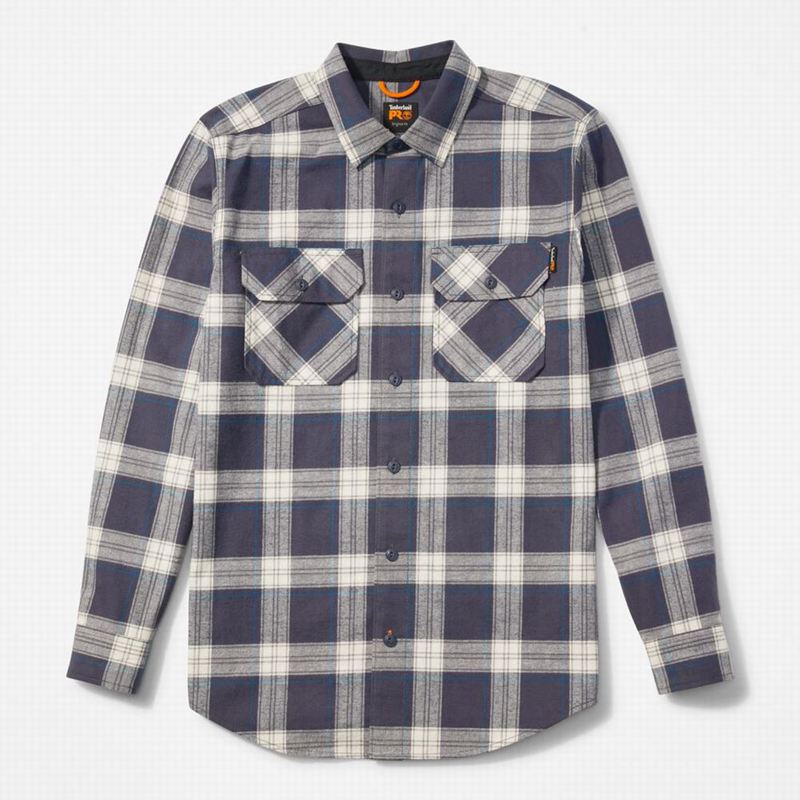 Timberland PRO Woodfort Heavyweight Flannel Work Košulje Tamnoplave | 28138557