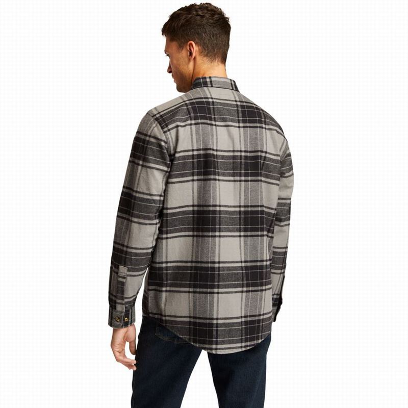 Timberland PRO Woodfort Heavyweight Flannel Work Košulje Sive | 56808347