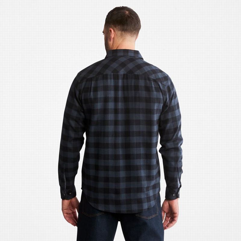 Timberland PRO Woodfort Midweight Flannel Work Košulje Tamnoplave | 15048047