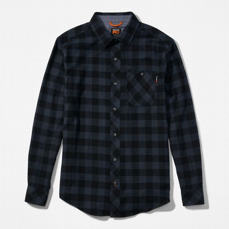 Timberland PRO Woodfort Midweight Flannel Work Košulje Tamnoplave | 15048047