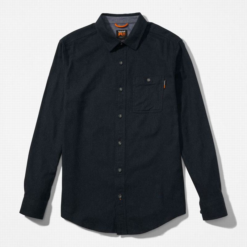 Timberland PRO Woodfort Midweight Flannel Work Košulje Plave | 35983814