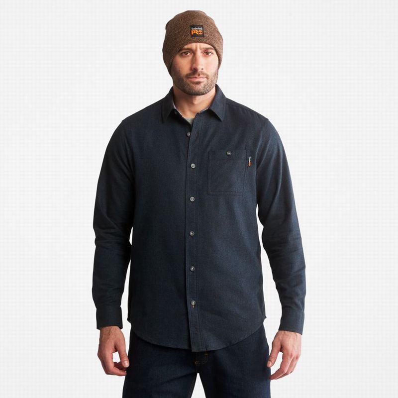 Timberland PRO Woodfort Midweight Flannel Work Košulje Plave | 35983814