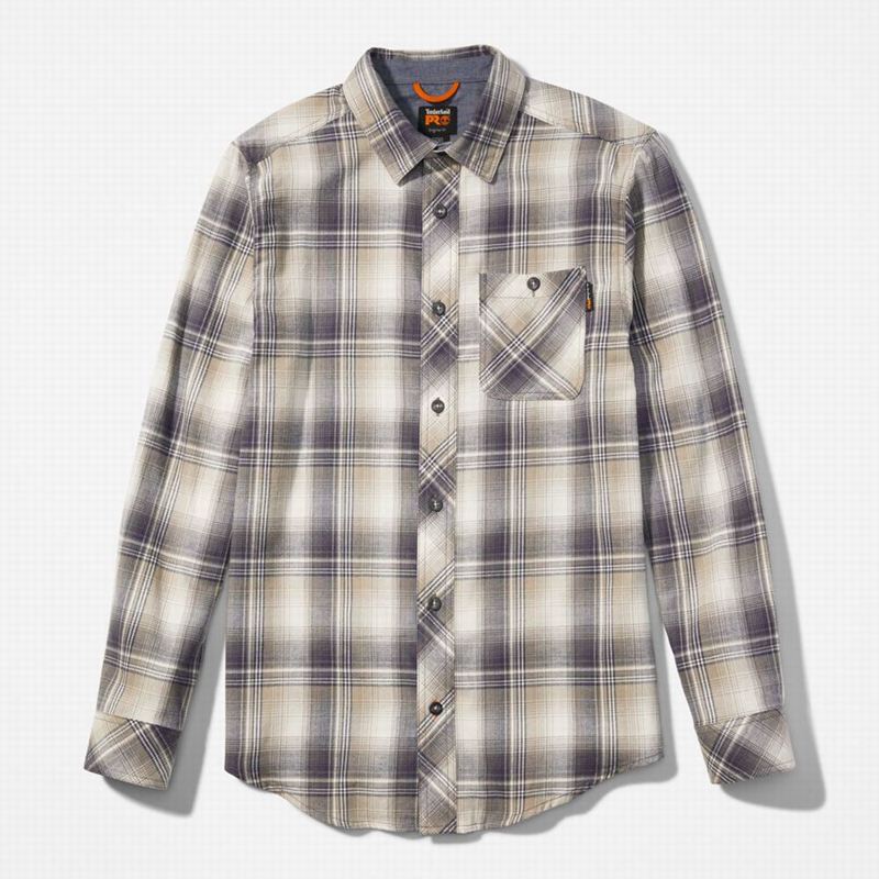 Timberland PRO Woodfort Midweight Flannel Work Košulje Sive | 4065608
