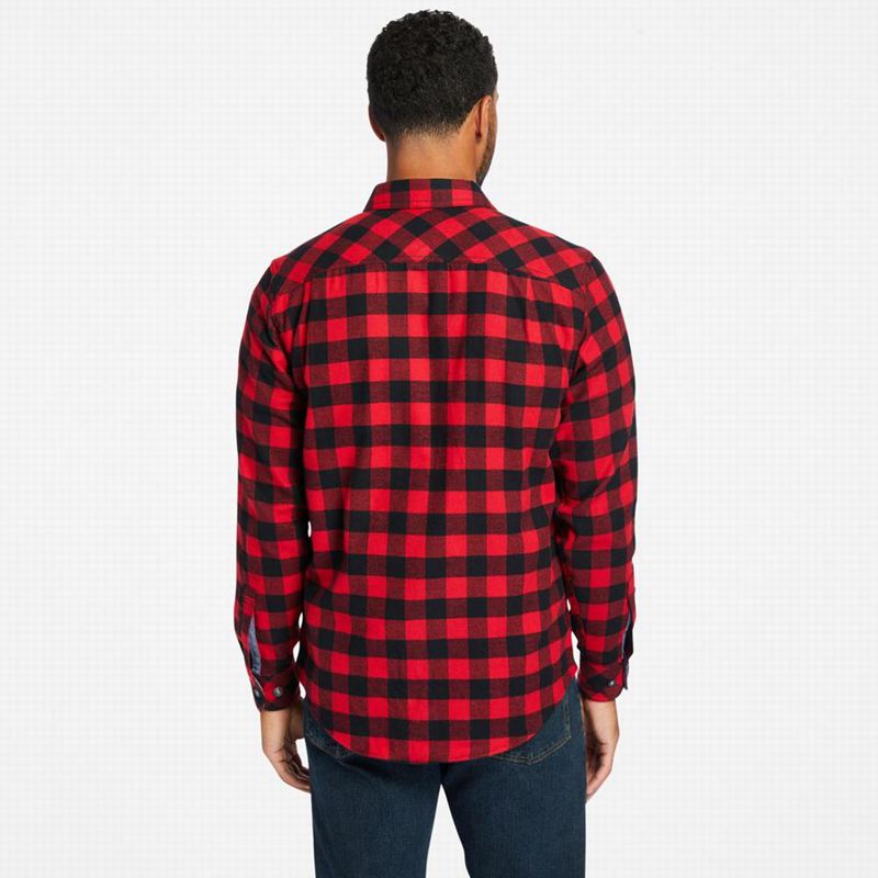 Timberland PRO Woodfort Midweight Flannel Work Košulje Crne | 89255271