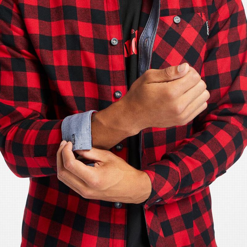 Timberland PRO Woodfort Midweight Flannel Work Košulje Crne | 89255271