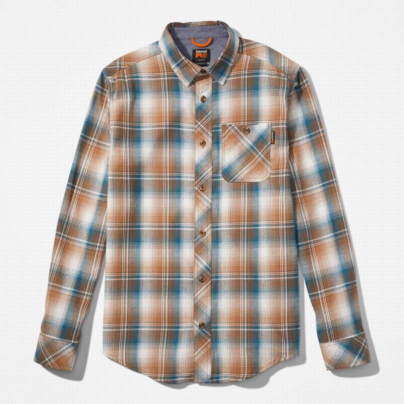 Timberland PRO Woodfort Midweight Flannel Work Košulje Smeđe | 99456670