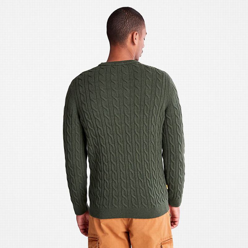 Timberland Phillips Brook Cable Crewneck Skakači Maslinasto Zelene | 14998059