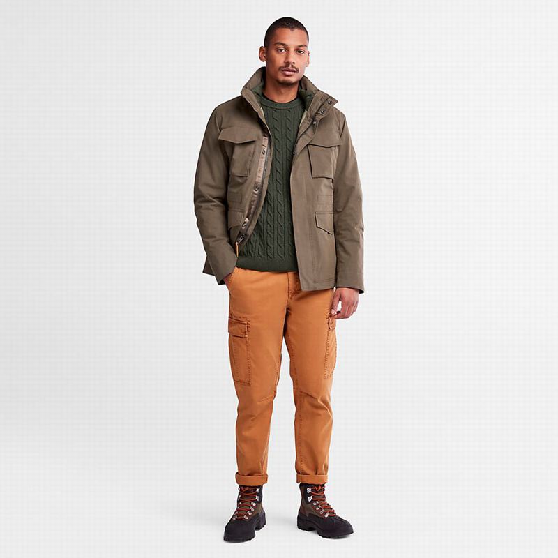 Timberland Phillips Brook Cable Crewneck Skakači Maslinasto Zelene | 14998059