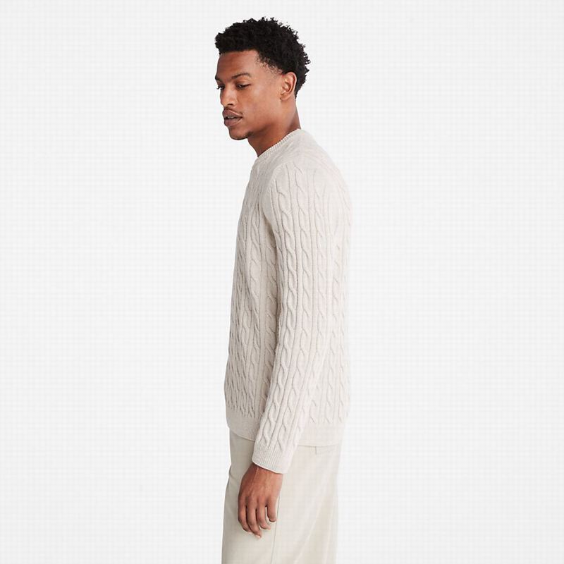 Timberland Phillips Brook Cable Crewneck Skakači Bež | 50259338