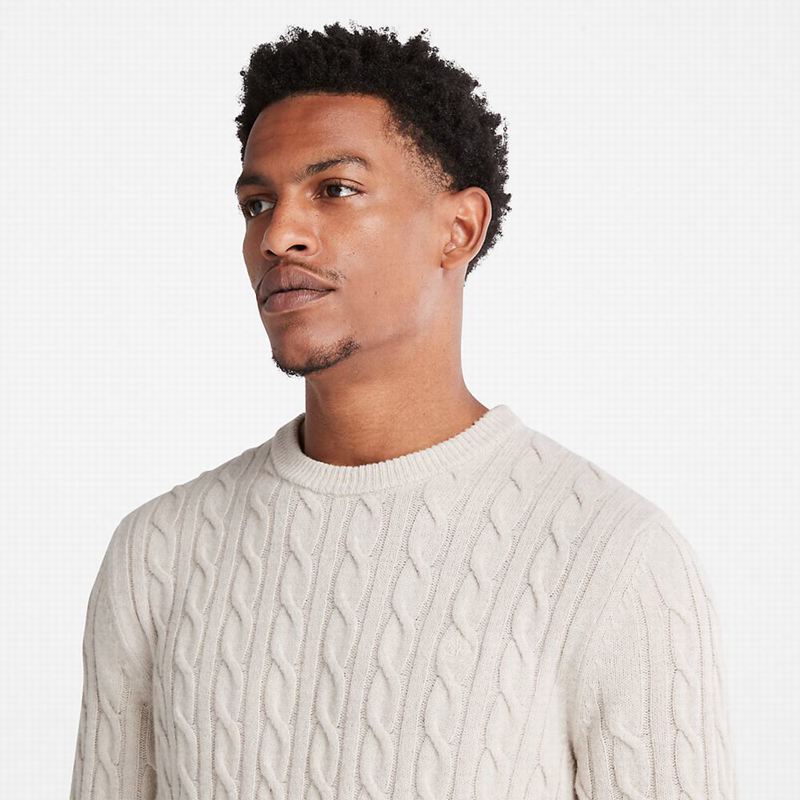 Timberland Phillips Brook Cable Crewneck Skakači Bež | 50259338